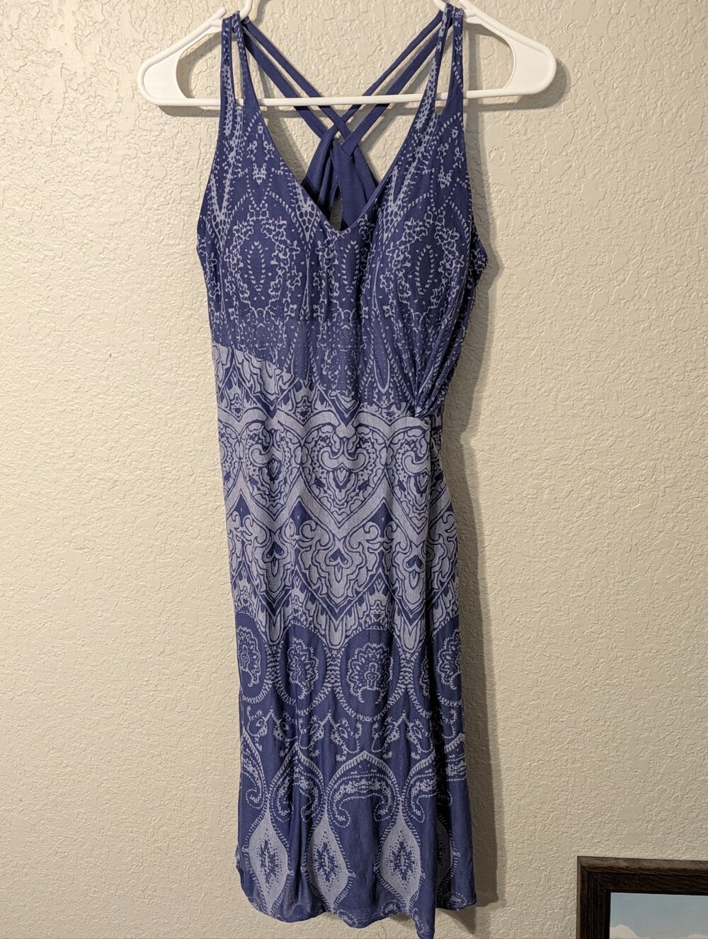 Athleta Purple Strappy Knotted Nanda Active Dress, Size M